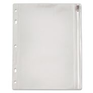 PRODUCTS | Oxford 8 in. x 10.5 in. 2 to 5-Hole Punched Zipper Binder Pocket - Clear