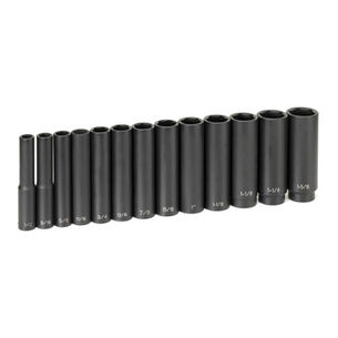  | Grey Pneumatic 13-Piece 1/2 in. Drive 6-Point SAE Extra Deep Impact Socket Set