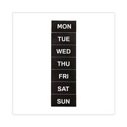 OFFICE AND OFFICE SUPPLIES | MasterVision FM1007 2 in. x 1 in. Days of Week Interchangeable Magnetic Board Accessories - Black/White (7/Pack)