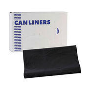 STORAGE AND ORGANIZATION | Boardwalk 56 Gallon 1.7 mil 43 in. x 47 in. Flat Pack Linear Low Density Industrial Can Liners - Black (100/Carton)