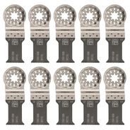 OSCILLATING TOOL ACCESSORIES | Fein 63502157290 1-3/16 in. Fine Bi-Metal Oscillating E-Cut Saw Blade (10-Pack)