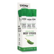 PRODUCTS | Think Jerky 850941006636 1 oz 100 Percent Grass-Fed Beef Sticks - Jalapeno (20/Carton)