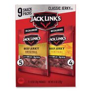 PRODUCTS | Jack Link's 10000031491 8.1 oz. Bag Beef Jerky Variety Pack - Original/Teriyaki (9/Carton)