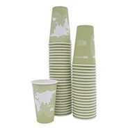 PRODUCTS | Eco-Products 16 oz. World Art Renewable and Compostable Paper Hot Cups - Moss (50/Pack)