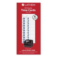 PRODUCTS | LZB 4 x 9 One Side Time Clock Cards for Lathem Time E Series (100/Pack)