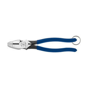 PLIERS | Klein Tools 9 in. High Leverage Side Cutters with Tether Ring and New England Nose