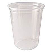 PRODUCTS | Fabri-Kal 000000000009505104 4.6 in. Diameter x 5.6 in. h 32 oz Microwavable Plastic Deli Containers - Clear (500/Carton)