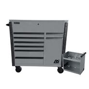 UTILITY CARTS | Homak RSPRO 44 in. 8-Drawer Power Service Cart - Grey