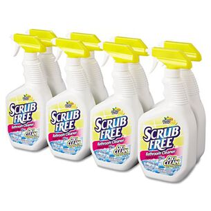 CLEANERS AND CHEMICALS | Arm & Hammer 32 oz. Spray Bottle Scrub Free Soap Scum Remover - Lemon (8/Carton)