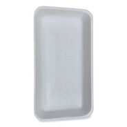 FOOD SERVICE | GEN 15PWH 14.44 in. x 7.88 in. x 1.37 in. #15P Meat Trays - White (200/Carton)
