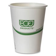 PRODUCTS | Eco-Products 12 oz. GreenStripe Renewable and Compostable Paper Hot Cups - White/Green (1000/Carton)
