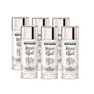 ARTS AND CRAFTS | Rust-Oleum Specialty Mirror Effect Spray Paint, High Gloss Mirror, 6 oz Aerosol Can, 6/Carton
