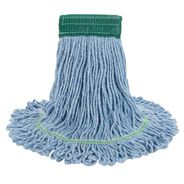 CLEANING AND SANITATION | Boardwalk 5 in. Headband Super Loop Cotton/Synthetic Fiber Wet Mop Head - Medium , Blue (12/Carton)
