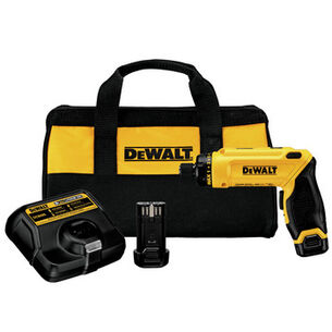 DRILLS | Dewalt 8V MAX Lithium-Ion Brushed Cordless Gyroscopic Screwdriver Kit with 2 Batteries