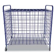 OUTDOOR GAMES | Champion Sports 37 in. x 22 in. x 20 in. 24-Ball Capacity Metal Lockable Ball Storage Cart - Blue