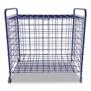PRODUCTS | Champion Sports 37 in. x 22 in. x 20 in. 24-Ball Capacity Metal Lockable Ball Storage Cart - Blue