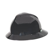 PROTECTIVE HEAD GEAR | MSA V-Gard Full-Brim Hat with Fas-Trac Suspension - Black