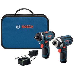 COMBO KITS | Factory Reconditioned Bosch 12V Max Cordless Lithium-Ion Drill Driver and Impact Driver Combo Kit