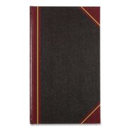 RECORDKEEPING AND FORMS | National Texthide 14 x 8.5 Sheets 1-Subject Medium/College Rule Record Book - Black/Burgundy Cover