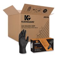 DISPOSABLE GLOVES | Ansell G10 Kraken Grip 9.5 in. 6 mil Nitrile Gloves - Small/Black (1000/Carton)