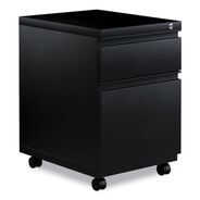 OFFICE FURNITURE AND LIGHTING | Alera 14.96 in. x 19.29 in. x 21.65 in. 2-Drawers: Box/File Legal/Letter Left or Right File Pedestal with Full-Length Pull - Black