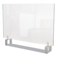 PRODUCTS | Ghent 42 in. x 3.88 in. x 30 in. Thermoplastic Sheeting Clear Partition Extender with Attached Clamp