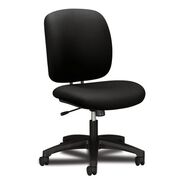 OFFICE CHAIRS | HON Comfortask 17 in. to 22 in. Seat Height Center-Tilt Task Chair with 300 lb. Capacity - Black Seat/Back/Black Base