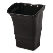 TRASH BAGS | Rubbermaid Commercial 8 Gallon Rectangular Optional Utility Cart Refuse/Utility Bin - Black