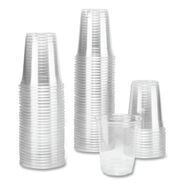 CUPS AND LIDS | Karat C-KC12-S 12 oz. 92 mm Rim Diameter PET Plastic Cups - Clear (1000/Carton)