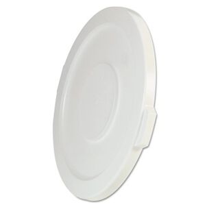 PRODUCTS | Rubbermaid Commercial 22.25 in. BRUTE Self-Draining Flat Top Lids for 32 gal. Round BRUTE Containers - White