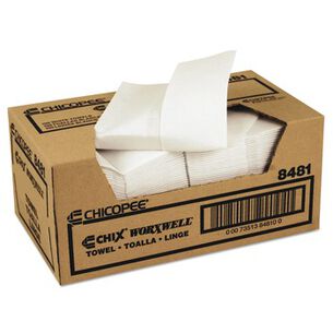 PRODUCTS | Chicopee 13 in. x 15 in. Z Fold Durawipe Shop Towels - White (100/Carton)