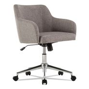 OFFICE CHAIRS | Alera Captain Series Chrome Base 275 lbs. Capacity Mid-Back Chair - Gray Tweed