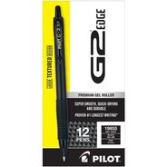 OFFICE AND OFFICE SUPPLIES | Pilot G2 Edge Premium Fine 0.7 mm Gel Pen - Black Ink/Black Barrel (1-Dozen)