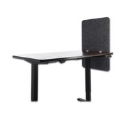 OFFICE AND OFFICE SUPPLIES | GN1 LUDM24361A 23.5 in. x 1 in. x 36 in. Polyester Desk Modesty Adjustable Height Desk Screen Cubicle Divider and Privacy Partition - Ash