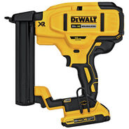 STAPLERS | Factory Reconditioned Dewalt 20V MAX Cordless Lithium-Ion 18 Gauge Narrow Crown Stapler Kit