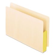 FILING AND FOLDERS | Pendaflex 5.25 in. Expansion Legal Size Drop Front Shelf File Pockets with Rip-Proof-Tape Gusset Top - Manila (10/Box)