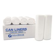 FACILITY MAINTENANCE SUPPLIES | Inteplast Group S386016N 60 gal. 0.63 mil 38 in. x 60 in. High-Density Interleaved Commercial Can Liners - Clear (200/Carton)