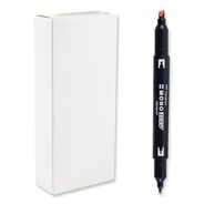 HIGHLIGHTERS | Tombow Mono Chisel/Bullet Tip Edge Highlighters - Red Barrel/Red Ink (10/Box)