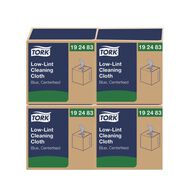 CLEANING TOOLS | Tork 15 in. x 15 in. 1-Ply Low-Lint Cleaning Cloth - Blue (4 Boxes/Carton)