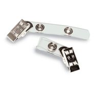 OFFICE AND OFFICE SUPPLIES | Advantus 75410 0.38 in. x 2.75 in. Badge Straps with Clips - Clear (100/Box)