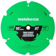 CIRCULAR SAW BLADES | Metabo HPT 10 in. 6-Tooth Industrial PTFE Fiber Cement Blade