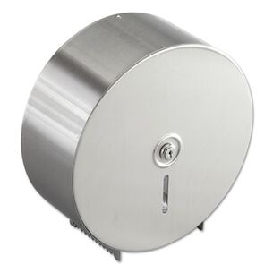 PRODUCTS | Bobrick 10-21/32 in. x 4-1/2 in. x 10-5/8 in. Jumbo Toilet Tissue Dispenser - Stainless Steel