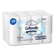 PAPER AND DISPENSERS | Cottonelle 53862 CleanCare 2-Ply Septic Safe Bathroom Tissue - White (36/Carton)