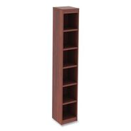 OFFICE FILING CABINETS AND SHELVES | Alera 11.81 in. x 11.81 in. x 71.73 in. Valencia Series 6 Shelf Narrow Profile Bookcase - Medium Cherry