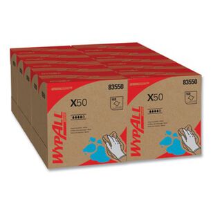 PRODUCTS | WypAll KCC 83550 X50 9-1/10 in. x 12-1/2 in. Cloth Pop-Up Box - White (176/Box 10 Boxes/Carton)