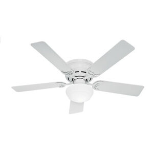  | Hunter Traditional Low Profile 52 in. White Indoor Ceiling Fan (Open Box)