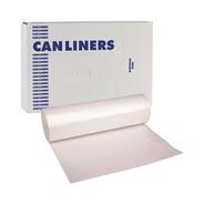 TRASH WASTE BINS | Boardwalk 38 in. x 58 in. 60 gal. 14 mic High-Density Can Liners - Natural (200/Carton)