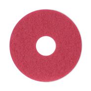 CLEANING CLOTHS | Boardwalk BWK4012RED 12 in. Diameter Buffing Floor Pads - Red (5/Carton)