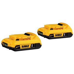 BATTERIES AND CHARGERS | Dewalt DCB203-2 (2) 20V MAX Compact 2 Ah Lithium-Ion Batteries