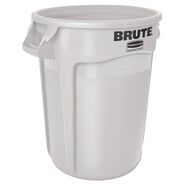 | Rubbermaid Commercial 10 gal. Vented Round Plastic Brute Container - White